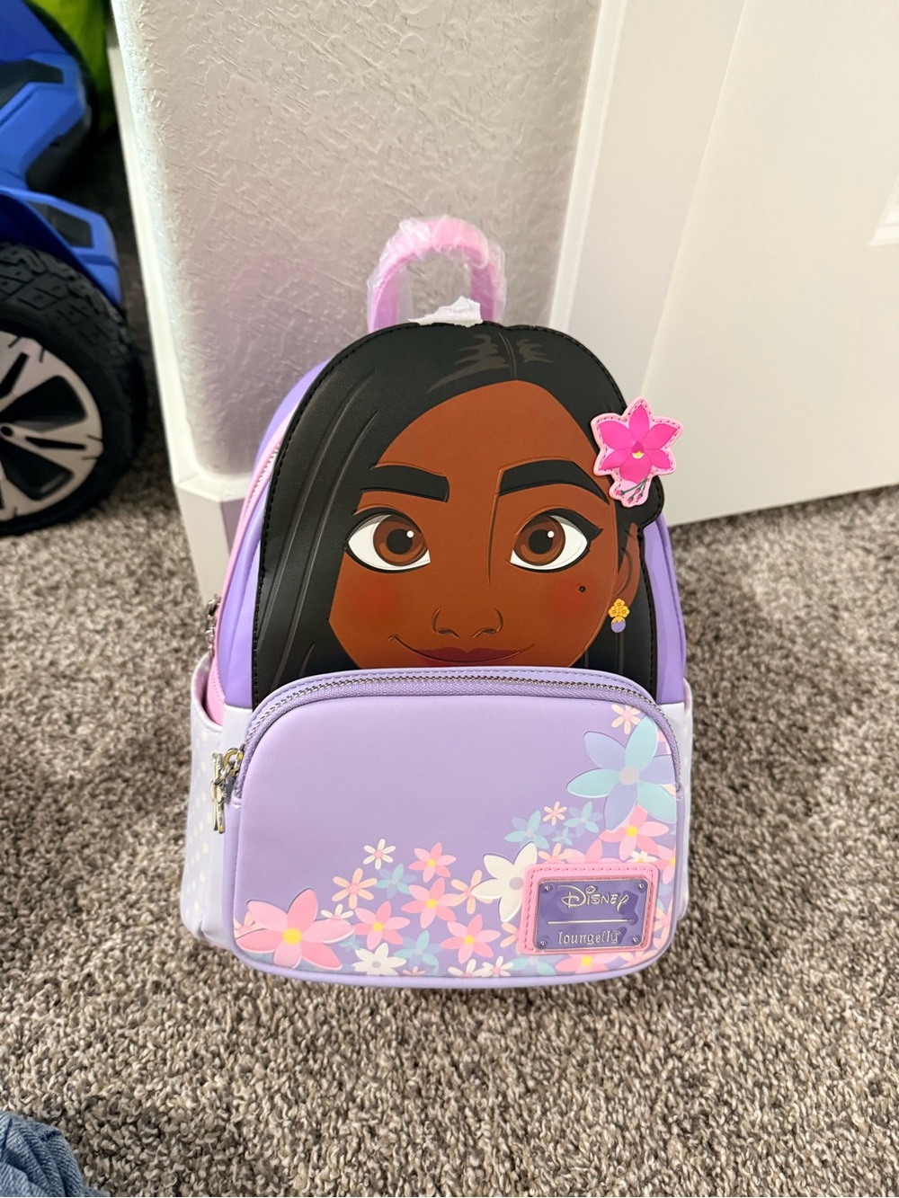 Loungefly Lavender Floral Encanto Isabela Character Mini Backpack